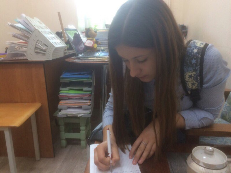 Учащаяся Николаевского технологического техникума Эльмира Ризазаде  стала на один день студенткой УлГПУ 	
