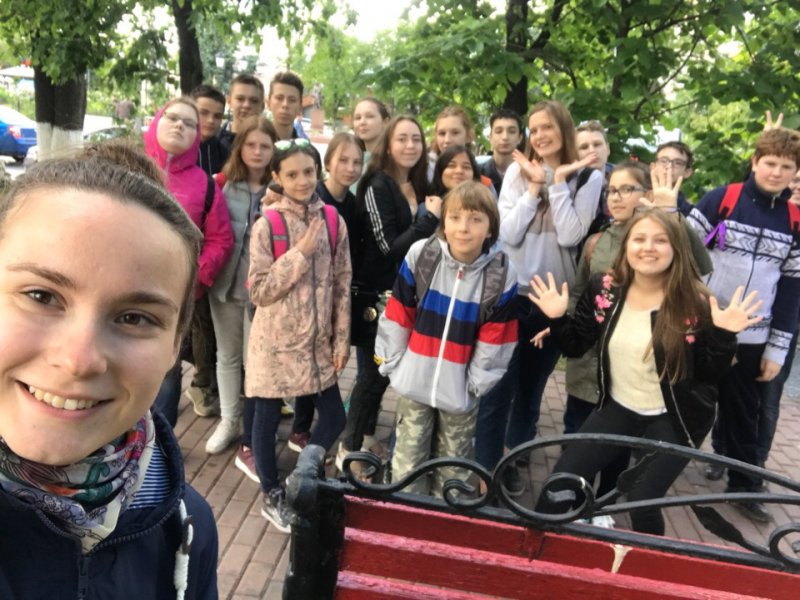 Студенты УлГПУ провели экскурсию для учащихся Летних профильных  школ и рассказали им о тайнах Ульяновска