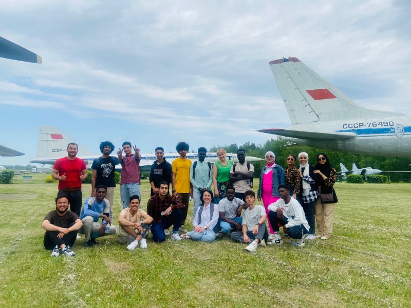 Слушатели подготовительного отделения для иностранных граждан  УлГПУ посетили Головной отраслевой музей истории гражданской авиации